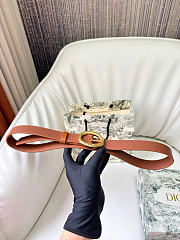 Kitlife Dior Légende Belt Brown Smooth Calfskin 25mm Gold Hardware  - 1