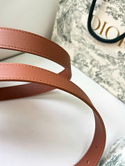 Kitlife Dior Légende Belt Brown Smooth Calfskin 25mm Gold Hardware  - 2