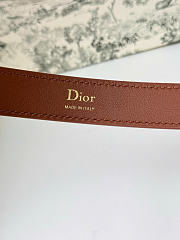 Kitlife Dior Légende Belt Brown Smooth Calfskin 25mm Gold Hardware  - 3