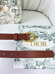 Kitlife Dior Légende Belt Brown Smooth Calfskin 25mm Gold Hardware  - 6
