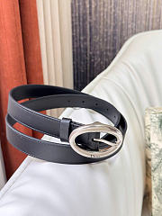 Kitlife Dior Légende Belt Black Smooth Calfskin 25mm Silver Hardware  - 5