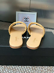Kitlife Chanel 2026 Flower Embroidery Slippers Beige  - 6