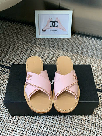 Kitlife Chanel 2026 Chain Sandals in Pink