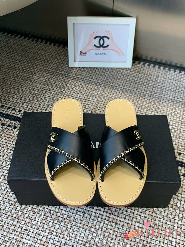 Kitlife Chanel 2026 Chain Sandals in Black - 1