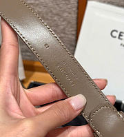Kitlife Celine Vivienne Belt 25mm In Gray Taurillon Leather  - 5