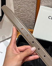 Kitlife Celine Vivienne Belt 25mm In Gray Taurillon Leather  - 4
