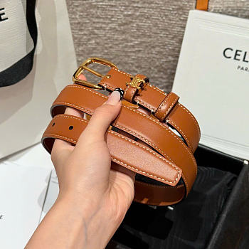 Kitlife Celine Vivienne Belt 25mm In Brown Taurillon Leather 