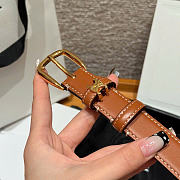 Kitlife Celine Vivienne Belt 25mm In Brown Taurillon Leather  - 5