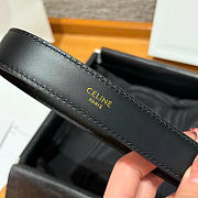 Kitlife Celine Vivienne Belt 25mm In Black Taurillon Leather - 6