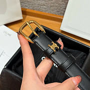 Kitlife Celine Vivienne Belt 25mm In Black Taurillon Leather - 4