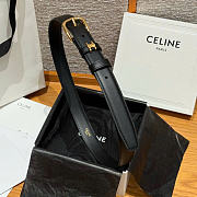 Kitlife Celine Vivienne Belt 25mm In Black Taurillon Leather - 3