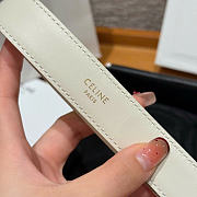 Kitlife Celine Vivienne Belt 25mm In White Taurillon Leather - 4