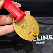 Kitlife Celine Thin Plate Belt 13mm In Red Taurillon Leather - 4