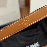 Kitlife Celine Thin Plate Belt 13mm In Brown Taurillon Leather  - 6