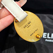Kitlife Celine Thin Plate Belt 13mm In White Taurillon Leather  - 6
