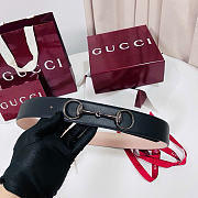 Kitlife Gucci Horsebit 1955 Belt Black With Black Hardware 4cm Width - 1
