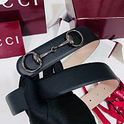 Kitlife Gucci Horsebit 1955 Belt Black With Black Hardware 4cm Width - 6