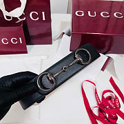 Kitlife Gucci Horsebit 1955 Belt Black With Black Hardware 4cm Width - 5
