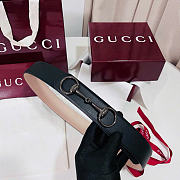 Kitlife Gucci Horsebit 1955 Belt Black With Black Hardware 4cm Width - 4
