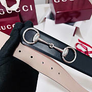 Kitlife Gucci Horsebit 1955 Belt Black With Silver Hardware 4cm Width - 2