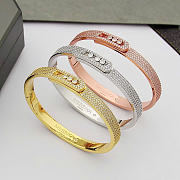Kitlife Messika Bracelet With Pavé Diamonds In Gold / Silver / Rose Gold - 1