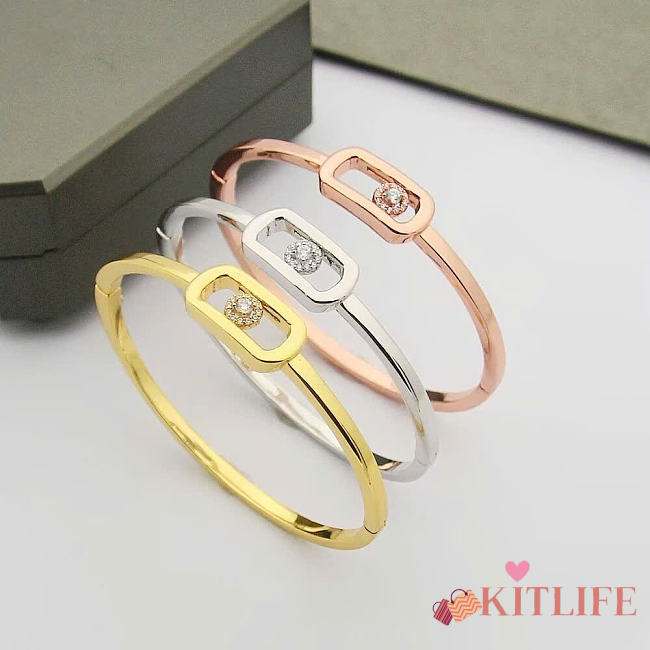 Kitlife Messika So Move Diamond Bangle in Gold / Silver / Rose Gold - 1