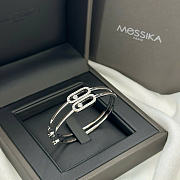 Kitlife Messika Large Hoop Earrings in Silver / Gold Rose - 4
