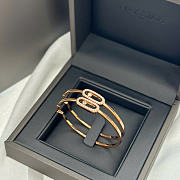 Kitlife Messika Large Hoop Earrings in Silver / Gold Rose - 3