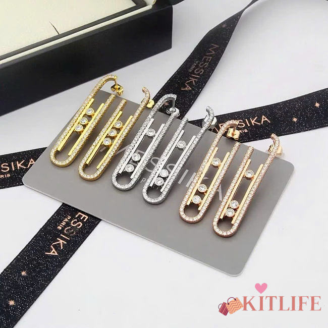 Kitlife Messika Move 10th Earrings In Gold / Silver / Rose Gold  - 1