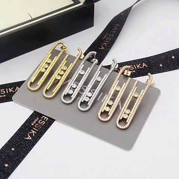 Kitlife Messika Move 10th Earrings In Gold / Silver / Rose Gold 