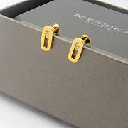 Kitlife Messika Move Uno Stud Earrings in Gold / Silver / Rose Gold - 4