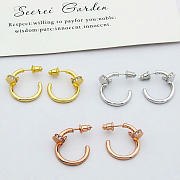 Kitlife Cartier Nail-shaped Stud Earrings In Gold / Silver / Rose Gold - 4