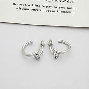 Kitlife Cartier Nail-shaped Stud Earrings In Gold / Silver / Rose Gold - 2