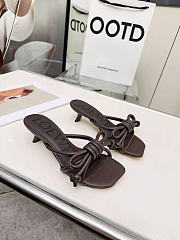 Kitlife Loewe Flamenco Knot Sandal In Dark Brown Lambskin  - 1