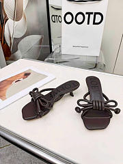 Kitlife Loewe Flamenco Knot Sandal In Dark Brown Lambskin  - 2