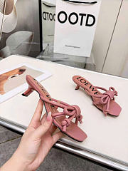 Kitlife Loewe Flamenco Knot Sandal In Pink Lambskin  - 3