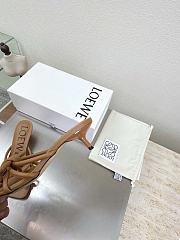 Kitlife Loewe Flamenco Knot Sandal In Beige Lambskin  - 6
