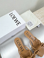 Kitlife Loewe Flamenco Knot Sandal In Beige Lambskin  - 3