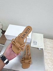 Kitlife Loewe Flamenco Knot Sandal In Beige Lambskin  - 5