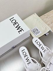Kitlife Loewe Flamenco Knot Sandal In White Lambskin - 5