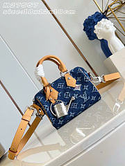 Kitlife Louis Vuitton Speedy 18 Bandoulière Blue Denim M27557 18x12x10cm - 1