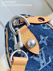 Kitlife Louis Vuitton Speedy 18 Bandoulière Blue Denim M27557 18x12x10cm - 3
