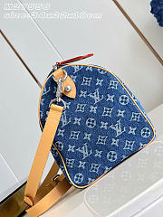 Kitlife Louis Vuitton Speedy 30 Bandoulière Bag Blue M27556 34x22x19cm - 5