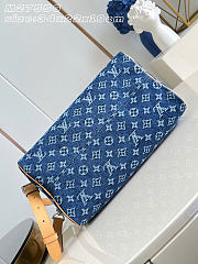 Kitlife Louis Vuitton Speedy 30 Bandoulière Bag Blue M27556 34x22x19cm - 4