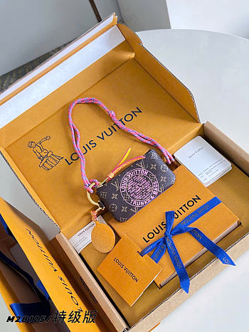 Kitlife Louis Vuitton Phone Holder Monogram Blue M28125 12x6.5x1cm