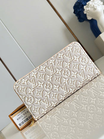 Kitlife Louis Vuitton Zippy Wallet Gray Monogram M29575 19.5x10.5x2.5cm