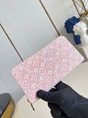 Kitlife Louis Vuitton Zippy Wallet Pink Monogram M29575 19.5x10.5x2.5cm - 3