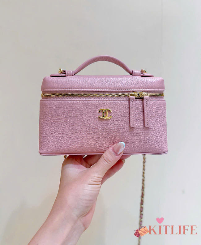 Kitlife Chanel 26A Vanity Bag Pink AP5347 15x23x5cm - 1