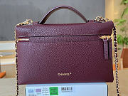 Kitlife Chanel 26A Vanity Bag Burgundy AP5347 15x23x5cm  - 3