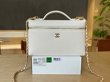 Kitlife Chanel 26A Vanity Bag White AP5347 15x23x5cm